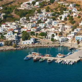 Tilos coastal view